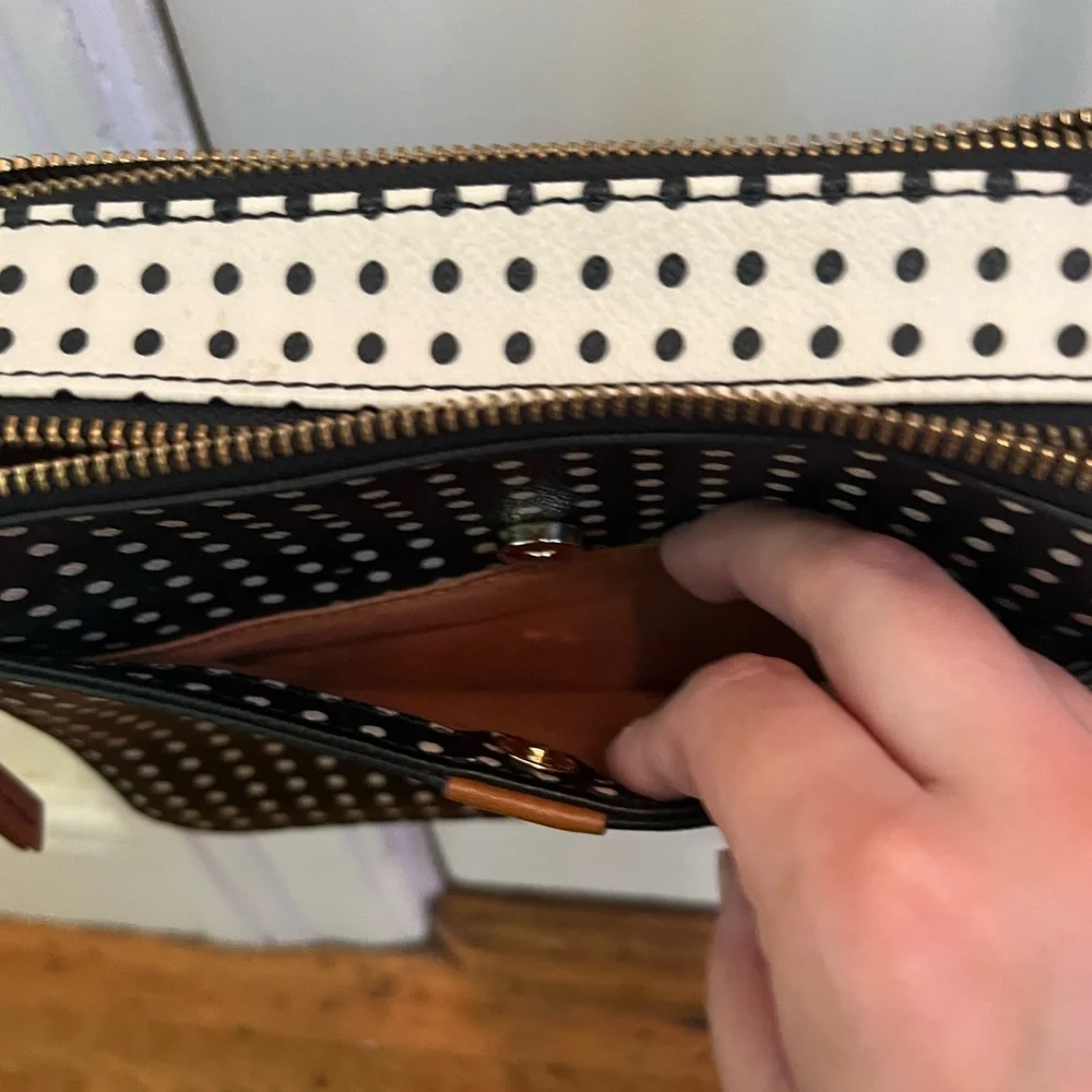 Fossil Polka Dot Crossbody Purse - Picture 3 of 10